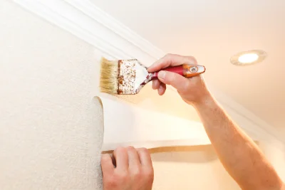 Pose de papier peint à Molitg-les-Bains — revêtements muraux et toiles de verre